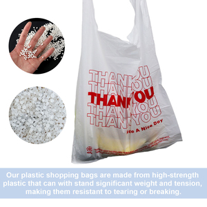 OEM ODM Flexible Premium Biodegradable <b>Material</b> Thank You Shopping Bag for Mini Mart Supermarket Checkout And Shopping Use - Product Image 2