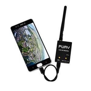 Patlayıcı mal Fpv Usv Otg 5.8g 150ch tam kanal Fpv alıcı W/ses Android Smartphone için