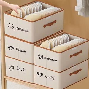 42LWardrobes Quilt Clothes Organizer Collapsible Boxes Multifunction Durable <b>Foldable</b> Storage <b>Box</b> With Lid - Product Image 3