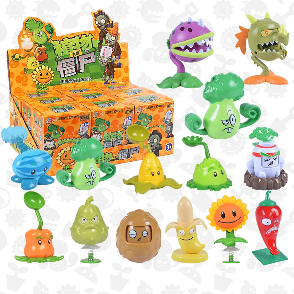 Autorización de IP Muñeca personalizada Plants vs Zombies Juego completo Anime Figuras DE ACCIÓN PVZ Figuras de acción y juguetes