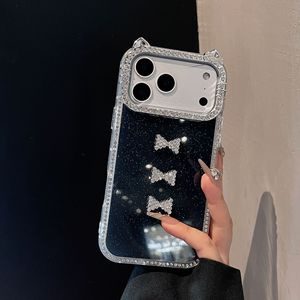 <span class=keywords><strong>Cover</strong></span> per Telefono con Fiocco Diamantato su Entrambi i Lati per <span class=keywords><strong>Apple</strong></span> 13/14 <span class=keywords><strong>Pro</strong></span> Max 15/16 <span class=keywords><strong>Pro</strong></span>, Custodia in TPU con Orecchie di Gatto Elettroplaccate - Product Image 5