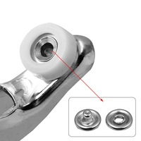 Kit d'outils pour pinces à œillets œillets et œillets en cuir en tissu pince à poinçonner outil d'installation de boutons à cinq broches Snap To