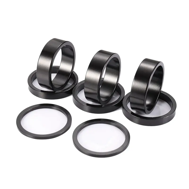Road Bike Accessories 28.6/25.4mm Black Aluminum Alloy Road Bicycle Headsets Spacers