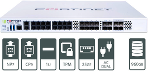 Pare-feu de nouvelle génération Fortinet FortiGate 900G 901G NGFW pour centre de données avec emplacements SFP+ 10G et haute disponibilité - Product Image 1