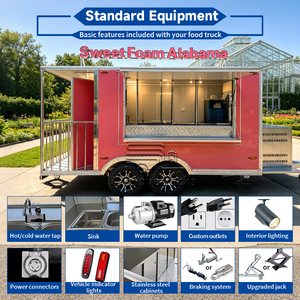 Commercial London Food Truck <strong>Waffle</strong> Crepe Food Trailer Cart Dessert Pancake Donut Mobile Food Trailer Fully Equipped for Sale - Product Image 3