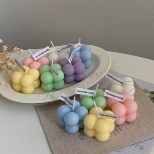 Vela Aromática Personalizada en Mini Cubo de Cera de Soya con Aroma Dulce, Vela Perfumada Creativa, Regalo de Boda - Product Image 2