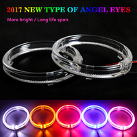 Joying taobis — feu avant LED avec Guide optique, éclairage annulaire, yeux d'ange, lumière de jour, DRL, pour BMW Benz Chevrolet Toyota Mazda