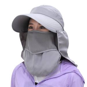 Chapeau de pêche personnalisé avec logo, protection solaire, masque amovible et protection du cou - Product Image 2