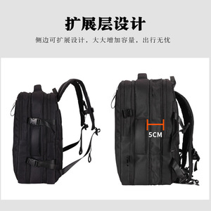 Sac à dos haut de gamme pour homme, grande capacité, décontracté, multifonctionnel, pour voyage et affaires, avec compartiment pour ordinateur portable, doublure en TPU, en cuir PU - Product Image 5