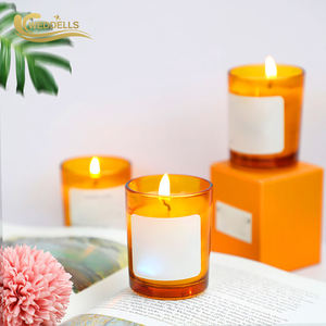 Op maat gemaakte grote sojawas handgemaakte luxe bloemengeurende kaarsen met logo, groothandel, private label cadeauset - Product Image 2