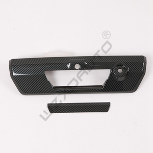 Accesorios de Fibra de Carbono Negra WZXD, Cubiertas Exteriores Impermeables para Automóviles, Molduras para Manijas y Espejos Retrovisores para F150 F-150 2023 - Product Image 4