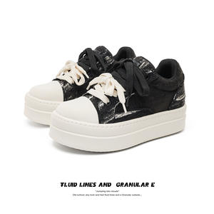 Nuevos Zapatos de Lona para Hombre, Diseño de Plataforma con Entresuela Gruesa de PU, Aumento de Altura de 8 cm, Mocasines Cómodos y Flexibles con Estampado de Leopardo - Product Image 2