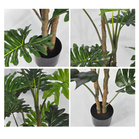 Plantes artificielles haut de gamme Monstera Deliciosa Philodendron PE, feuilles au toucher réel, écologiques, résistantes à l'eau, hauteur 130/160 cm, Sirui