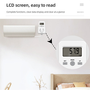 Цифровой счетчик энергии ваттметр электричество тест монитор контроля потребляемой мощности метр ЖК дисплей Разъем 230V 16A KWE-PMB03 измеритель мощности - Product Image 4