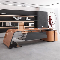 Bureau de direction simple et moderne en bois blanc, créatif, personnalisé, écologique, pour bureau à domicile, mobilier de bureau