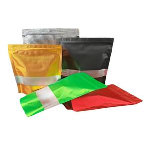 Vert rouge <span class=keywords><strong>noir</strong></span> or argent <span class=keywords><strong>feuille</strong></span> d'<span class=keywords><strong>aluminium</strong></span> en relief fenêtre debout fermeture à glissière sac d'emballage alimentaire cuit au four - Product Image 1