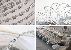 Rollo de Alambre de Cuchillas Espiral Electro-Galvanizado, Económico, para Seguridad Perimetral de Fábricas - Product Image 5