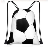 Sac à dos de sport pliable en polyester imperméable personnalisé pour enfants, idéal pour le football et la gym, avec cordon de serrage – Vente en gros