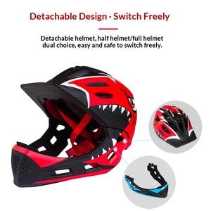 Casques de vélo unisexes pour enfants, protection intégrale intégrée, motif Monster Comics, respirant, résistant aux chocs, durable - Product Image 6