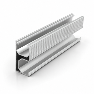 Profil de rail solaire en alliage d'aluminium avec surface anodisée pour système de <span class=keywords><strong>fixation</strong></span> de toit photovoltaïque et de support de carport - Product Image 1