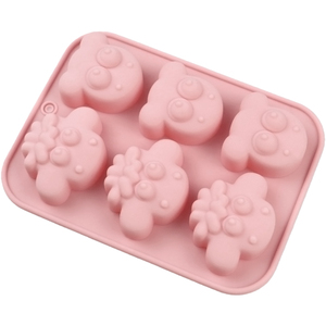 Moule en silicone 6 cavités en forme de mouton et de vache pour pâtisserie, bougies, savons, gâteaux, poudings et résine DIY - Product Image 5