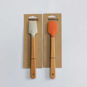 Bomeijia New Mini Blade bàn chải công cụ chất xúc tác Silicone nghệ thuật sơn với nylon tóc và sồi tay cầm bằng gỗ - Product Image 3