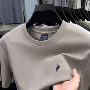 T-Shirt Casual da Uomo di Alta Qualità in Misto Cotone, <span class=keywords><strong>Manica</strong></span> <span class=keywords><strong>Corta</strong></span> Estiva, Traspirante, Stile Vintage, Vestibilità Comoda, Vendita all'Ingrosso - Product Image 4