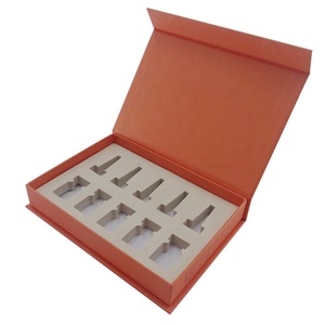 Boîte en papier rigide magnétique recyclable avec logo personnalisé pour l'emballage et la présentation de flacons d'ampoules de peptides de 3 ml - Product Image 1