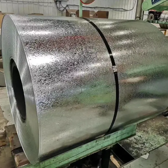 Bobina de aço galvanizado z275 0,12 mm-4 mm bobina de aço galvanizado laminada a quente e a frio para construção, preço de fábrica