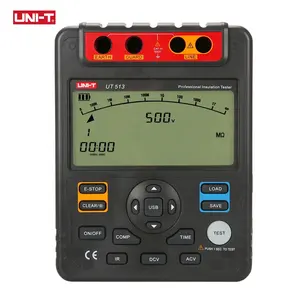 UNI-T UT513 Isolatieweerstandstester Elektrische Meter Ac Dc Voltmeter 5000V Automatische Range Digitale Megohmmeter Data Hold