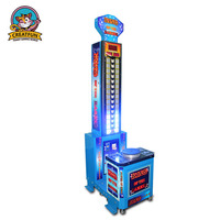 Machine de jeu de course au marteau Creatfun King of the Hammer à monnayeur avec lumières LED et musique 200W 220V 220kg pour les 6 ans et plus