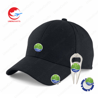 Marqueur de balle de golf personnalisé en métal, pièce de monnaie de golf émaillée, clip de chapeau, outil de réparation de divot de golf avec marqueur de balle
