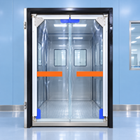 Porte de circulation en PVC avec cadre en acier inoxydable pour entrées de chambres froides