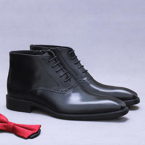 Botas de Tobillo para Hombre, de Cuero Genuino, Estilo Retro, con Cordones, Antideslizantes, con Suela de Goma Desodorizante, Siempre a la Moda - Product Image 6