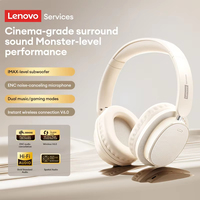 Casque audio sans fil supra-auriculaire Lenovo LS105 BT 6.0 ENC à réduction de bruit, design esthétique, qualité audio Hifi HD