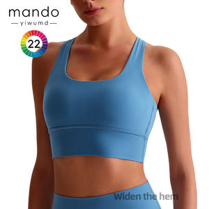 <span class=keywords><strong>Soutien</strong></span>-<span class=keywords><strong>Gorge</strong></span> de <span class=keywords><strong>Sport</strong></span> Femme à Fort Maintien, Personnalisable avec Logo, Continuously Populaire, 75% Nylon 25% Spandex, Ourlet Large, pour Gym et Yoga - Product Image 2