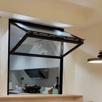 Ventanas Plegables de Aluminio con Marco Delgado de Lujo, Personalizadas de Fábrica, para Restaurante, Cafetería, Bar, Ventana Moderna de Vidrio Plegable