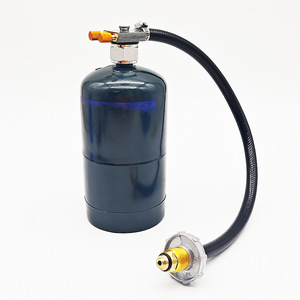 Manguera de recarga de propano con válvula de alivio de presión de 3/8 pulgadas y cierre de gas para tanques de Mapp y propano de uso general - Product Image 2