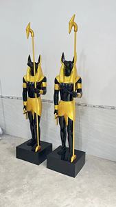 Estatuas y Esculturas de Anubis Faraón <span class=keywords><strong>Egipcio</strong></span> para Interiores - Product Image 3