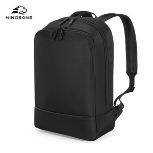 Kingsons Men's Business Laptop <b>Backpack</b> Water Resistant Solid Color Shoulder <b>Straps</b> For Travel And College Use - Product Image 3