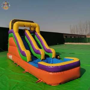 Kommerzielle aufblasbare Hüpfburg mit Rutsche und Pool, Hüpfburg für Kinder, kommerzielles PVC-Material, 2 Jahre Garantie - Product Image 1