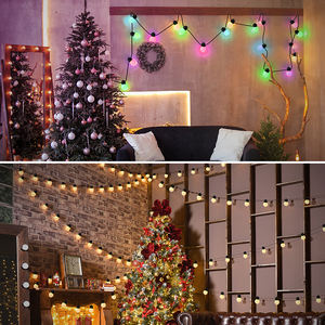 Dc 5v port USB APP boutons clés télécommande festival de noël <span class=keywords><strong>hollywood</strong></span> vacances éclairage décoration ampoule ronde led cordes - Product Image 5