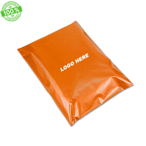 hermoso teal naranja oro de embalaje reciclado sobre almidón de maíz de envío de correo de plástico bolsa de entrega - Product Image 5