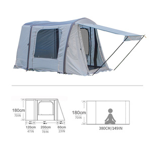 Nguồn Nhà Máy Tùy Chỉnh Lều Bơm Hơi Cắm Trại Ngoài Trời Đơn Giản Và Nhanh Chóng Mở Xe Đuôi Lều Cho Các Sự Kiện Bên Ngoài - Product Image 2