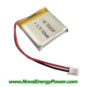 703030 리튬 폴리머 배터리 3.7v 550mAh 560mAh 570mAh <span class=keywords><strong>580mAh</strong></span> 600mAh 리포 배터리 073030 - Product Image 1