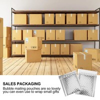 100 enveloppes matelassées à bulles, robustes, pour l'envoi de coques de téléphone portable et d'accessoires de mode, fabriquées en Chine continentale