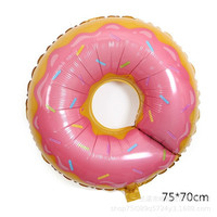 Nouveau ballon en aluminium pour fête, thème pizza, popcorn, burger, hot-dog, crème glacée, beignet