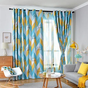 Wholesale Grommet Top <strong>Blackout</strong> Window <strong>Curtains</strong> <strong>Colorful</strong> Printed <strong>Curtain</strong> for Home Decor - Product Image 6