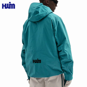 Vente en gros Veste isolée d'hiver en bleu menthe personnalisée Veste d'extérieur pour homme avec poche zippée Vestes décontractées de course à pied imperméables - Product Image 2