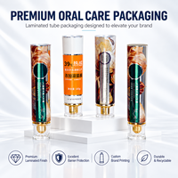 Tube d'emballage en aluminium et plastique pour dentifrice, bouchon à vis, impression UV, logo personnalisé, conteneur de pâte 12,7-35 mm